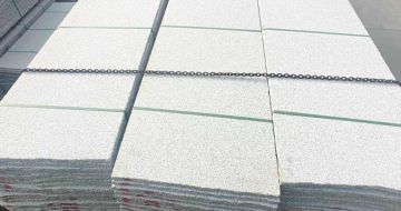 绍兴芝麻白毛板，石材毛板