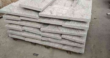 绍兴芝麻白蘑菇石，自然面