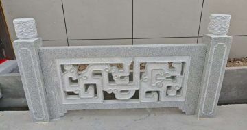 绍兴芝麻白河道栏杆 桥栏杆