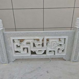 绍兴芝麻白河道栏杆 桥栏杆