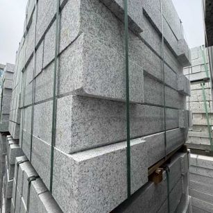 绍兴芝麻白路牙石 马路牙子