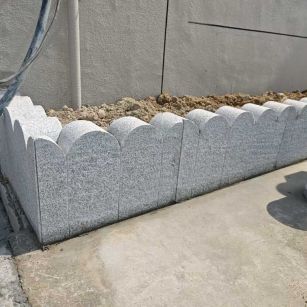 绍兴芝麻白花边石  围边石