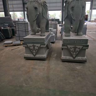 绍兴芝麻灰花岗岩对象 芝麻白芝麻灰大象