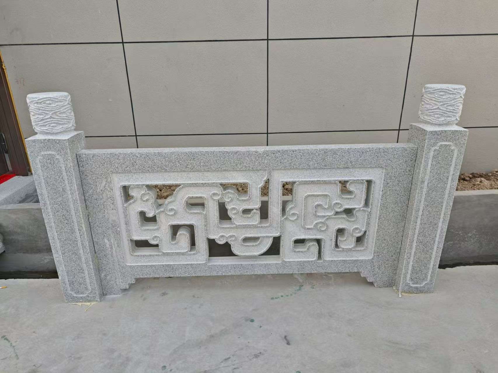 绍兴芝麻白河道栏杆 桥栏杆