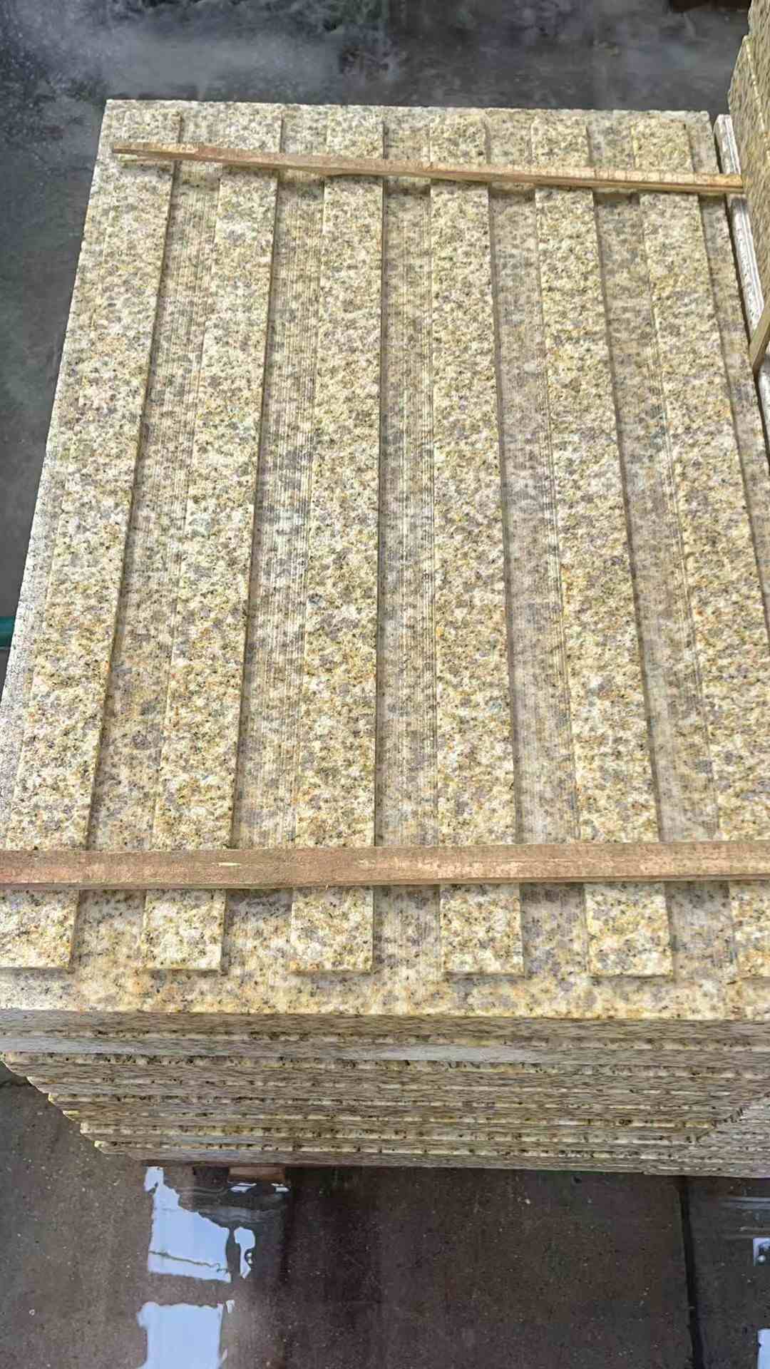 绍兴黄金麻盲道 石材盲道